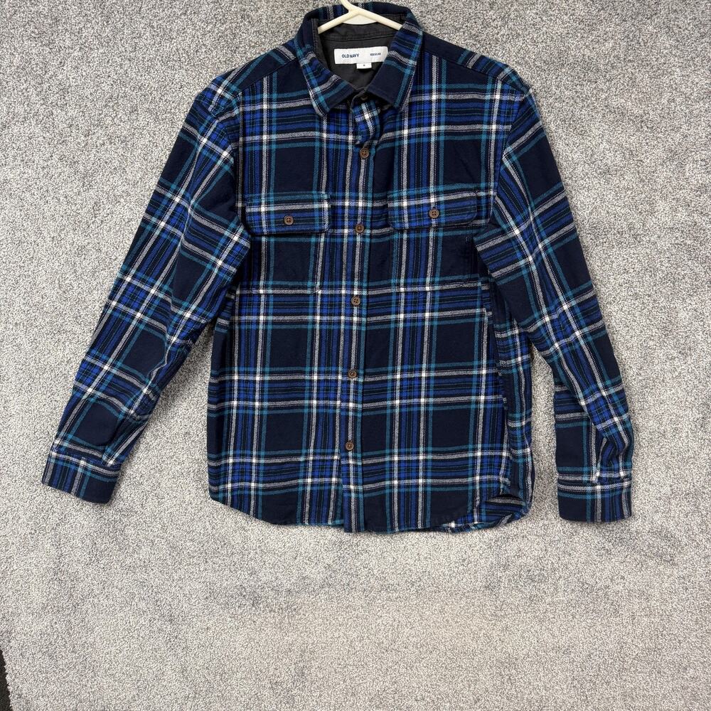 Old Navy Flannel Button Up Shirt M Skater‎ Grunge Americana Workwear Cabincore